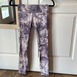 LULULEMON HIGH WAISTED TIE DYE LEGGINGS